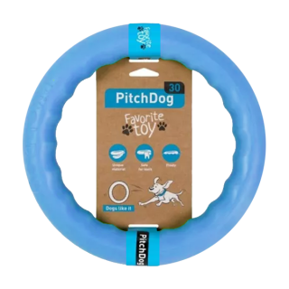 PitchDog - kroužek pro psy modrý 20 cm