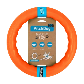 PitchDog - kroužek pro psy oranžový 20 cm